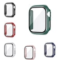 thumbnail image 1 of HEVIRGO 1PC Smartwatch Cases Electroplating Dustproof Watch Screen Protector Full Coverage Screen Watch Cases Transparent High Clarity Watch Face Covers Compatible with iWatch 7, 1 of 10