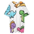 thumbnail image 3 of Cute Dinosaur Sleepshirts For Sleeping Travels Loose Sleepdress Pajama Dress Soft Nightdress Sleepwear, 3 of 7