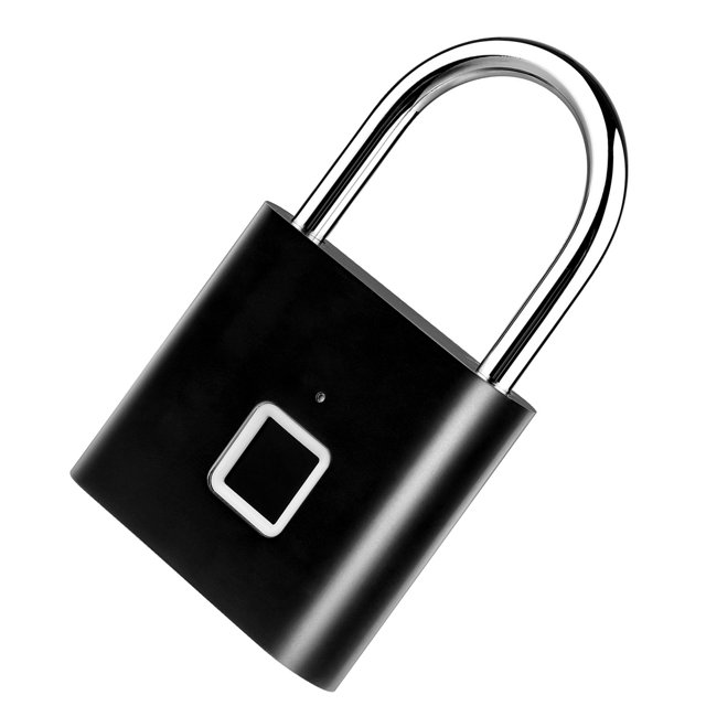 Smart Smart Fingerprint Padlock Rechargeable Keyless 20 Fingerprints Morse Code Emergency Unlocking IP56 Anti Theft Security Padlock Door Luggage Backpack Lock