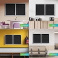 thumbnail image 4 of Ghent's 36" x 48" 2 Door Enclosed Rubber Bulletin Board in Black, 4 of 5