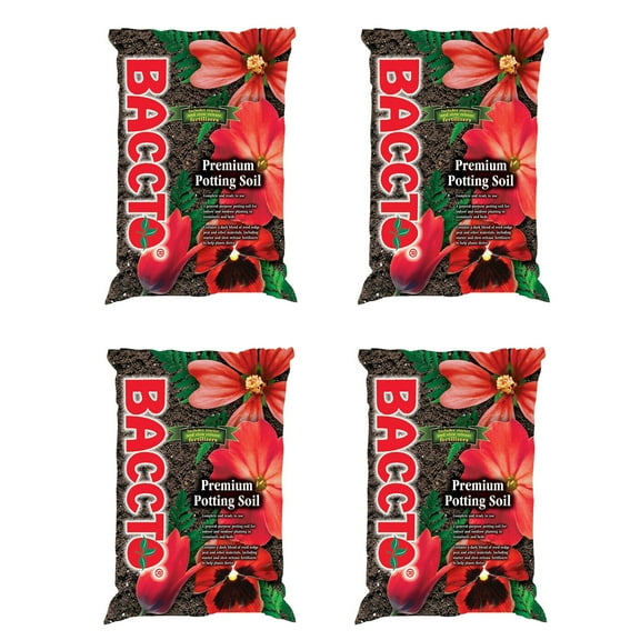 Michigan Peat General All Purpose Premium Potting Soil w/Perlite, 25lbs (4 Pack)