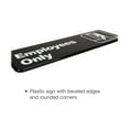thumbnail image 4 of Excello Global Products Employees Only Wall Sign 9x3 Black/White 3Pk EGPHD0050S, 4 of 4