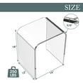 thumbnail image 2 of Royalcraft Acrylic clear End Table, Modern Lucite Side Table with Waterfall Edges, 2 of 5
