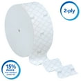thumbnail image 5 of Scott Professional Coreless High-Capacity Jumbo Roll Toilet Paper, Bulk (07006), 2-Ply, Elevated Design, Septic Safe, White (12 Rolls at 1,150' Each, 13,800'/Case), 5 of 8