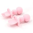 thumbnail image 1 of Juego de tenedor y cuchara de silicona ZHAOCHENG rosa, 1 of 4