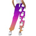 Baggy Sweatpants For Womens Halloween Fashion High Waisted Elastic