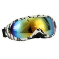 thumbnail image 2 of M Buder Pet Glasses UV Protection Windproof Dog Goggles Sunglasses Zebra Pattern Frame Red Lens, One Size (7 inches / 18 cm), 2 of 9