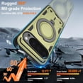 thumbnail image 4 of REQO for Google Pixel 9 / Pixel 9 Pro Case | Military-Grade Magnetic Protective Cover with MagSafe, 2-Pack HD Screen Protectors, Rotating Kickstand & Anti-Fingerprint Design‌, 4 of 7