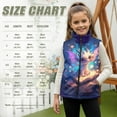 thumbnail image 7 of Pzuqiu Dragon Girls Sleeveless Vests 2T Polyester Comfortable Zipper Winter Sleeveless Jacket with Pockets Warm Fall Outfits Fashion Clothing for Teens Girls Boys Kids, 7 of 7