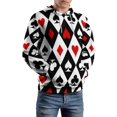 thumbnail image 5 of Gambling Casino Cards 3D Print Hoodie Men Women Autumn Thin Pullover Sweatshirt Vintage Streetwear Tops, 5 of 6