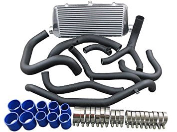 Front Mount Intercooler Kit Aluminum Air Pipe For 3000GT VR-4 VR4 Stealth