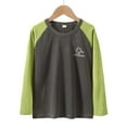 thumbnail image 1 of Qudderr T-Shirts à Manches Longues pour Enfants Garçons Filles en Coton Doux 5-13 Ans Adolescents Col Rond Printemps Automne Patchwork Couleurs Hauts, 1 of 9