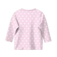 thumbnail image 4 of Efsteb Children's Kids Girls 3/4 Sleeve Shirts Summer Cute Polka Dots Print Casual Round Neck Three-quarter Sleeve Tops Comfy Loose Tee Shirt(Pink,5-6 Years ), 4 of 5