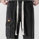 thumbnail image 3 of Pantalones largos para hombre, pantalones rectos de ocio con cordón elástico, ropa de trabajo, pantalones vaqueros, pantalones de poliéster para hombre, 3 of 3