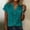 A330 Green, variant on Button Down Shirts for Women Cotton Linen V Neck Short Sleeve Blouses with Pocket Casual Work Office Tops Lightweight Breathable Summer Textured Shirts