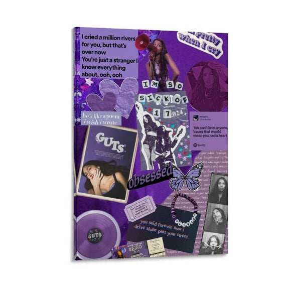 Olivia Rodrigo (92) Painting Vintage Poster Picture Print Wall Art Poster Painting Canvas Posters Artworks Gift Room Aesthetic