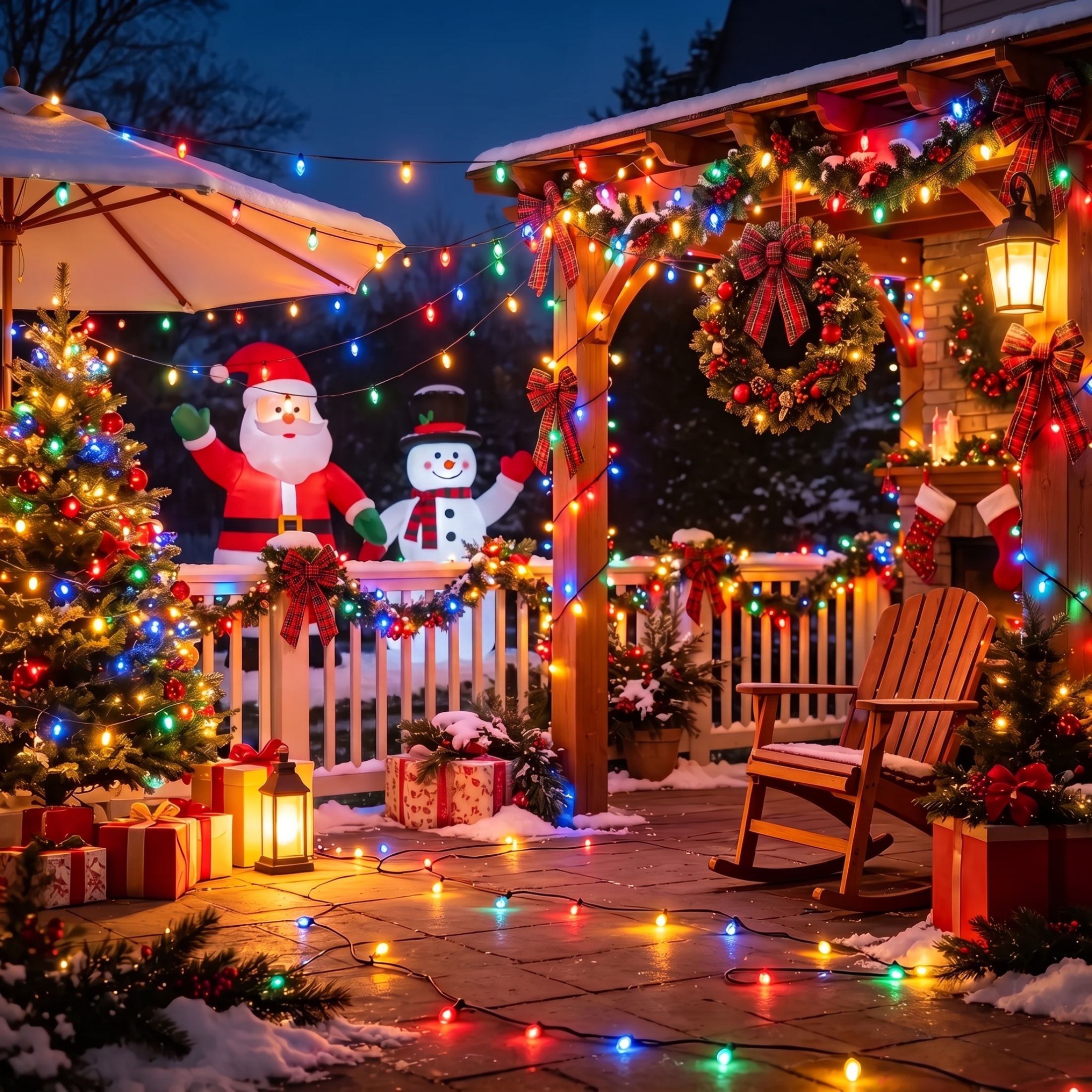 Scidweet Christmas String Lights 105ft 300 LED Multicolor photo 5