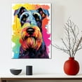 thumbnail image 3 of Giant Schnauzer Dog Canvas Wall Art Colorful Pets Graffiti Highland Canvas Oil Painting Canvas Print Street Art Modern Artwork Living Bedroom Bathroom Home Office Decor, 3 of 4