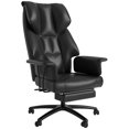 thumbnail image 2 of Executive Office Chair Home Pu Leather Computer Desk Chair with Soft Armrest, 2 of 7
