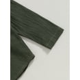 thumbnail image 6 of Bagilaanoe 2pcs Little Boy Long Pants Set Contrast Color Long Sleeve Shirt Tops + Trousers 3T 4T 5T 6T 7T Kids Casual Outfits, 6 of 8