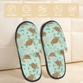 thumbnail image 2 of Slippers for Women, Cute Sea Turtles Womens Slippers Fuzzy Winter House Shoes, Soft Anti-Skid Slippers Indoor and Outdoor, 2 of 7