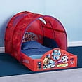 thumbnail image 2 of PAW Patrol Toddler Crib/Toddler Bed Traditional, Contemporary 90% plastic, 7% Fabric, 3 % Metal Toddler Beds Platform with Tent and Built-in Guardrails by Delta Children, Multicolor, 2 of 7