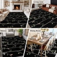 thumbnail image 5 of Area Rug for Living Room, Sparrow Non-Slip Indoor Large Carpet for Bedroom/Dining Room, Spring Birds on The Branches Vintage Country Black Washable Low-Profile Rectangle Floor Runner Rugs - 5 x 7 Ft, 5 of 7