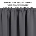 thumbnail image 3 of RYB HOME Short Curtains Gray Energy Saving Curtains, 42 x 36 (2 Panels), 3 of 3
