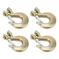 thumbnail image 4 of 4 Pcs Clevis Slip Hook 1/4in 2750lbs Capacity Heavy Thickened Duty Forged Steel Grab Hook For Lifting Heavy Objects Port Transportation Electric Power Hoisting Site Construction, 4 of 8