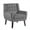 V-Gray, variant on DREAMSIDEA Button Tufted Accent Chair Living Room Upholstered Armchair Reading Chair Velvet Side Chair for Bedroom, Gray