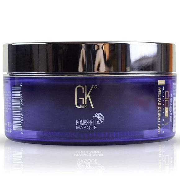 GK HAIR Global Keratin Ultra Blonde Bombshell Masque (7.05 Fl Oz/200 g) Semipermanente Cabello de larga duración Tonificación Color Pigmentos Hidratante Peinado GK HAIR Hair Care