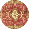 thumbnail image 1 of Ahgly Company Indoor Round Persian Brown Traditional Area Rugs, 7' Round, 1 of 4
