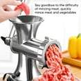 thumbnail image 5 of Suction Cup Type Manual Meat Grinder, Silver Meat Mincing Machine Aluminum Alloy Sausage Filling Machine for Home Kitchen, 5 of 5