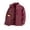 Wine, variant on Men Stand Collar Full Zip Fleece Jacket Thick Lined Warm Outerwear Multi Zipper Pockets Casual Coat for Daily Commute Cold Weather Outdoor Activities Beige XL