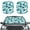 Coconut Tree Print, variant on Jeiento Cute Sea Turtle Sun Shade for Car Windshield Auto Vehicle Shield Reflector Blocking Screen Cover Easy to Install Folding Car Sun Shade for Front Window 28.5 x 25.5 inches