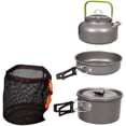 thumbnail image 3 of Jinsinto Camping Cooking Kit, 3 pcs Camping Cooking Set Aluminum Camping Cookware Set (Pot Pot, Frying Pan, Teapot), 3 of 5