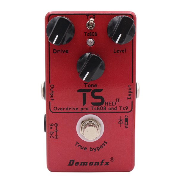 Mini pedal de efectos de guitarra Crazy Tone Distortion, con bypass real, accesorios para guitarra