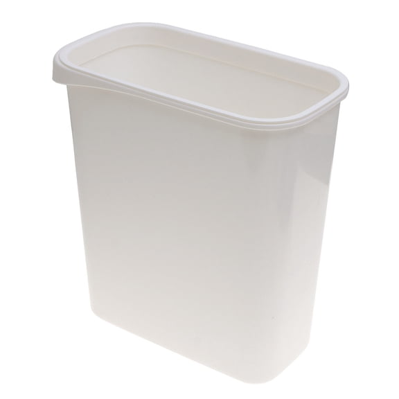 ETEREAUTY White Wastebasket Rectangular Design for Garbage Storage and Organization
