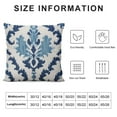 thumbnail image 5 of PIKWEEK  Ikat Pillow Blue Ikat Pillow Covers Blue Throw Pillows Blue Cushion Pillows in Navy Cream White Pillowcase, 5 of 5