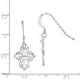 thumbnail image 2 of 925 Sterling Silver Cross Drop Dangle Earrings Religious, 2 of 6