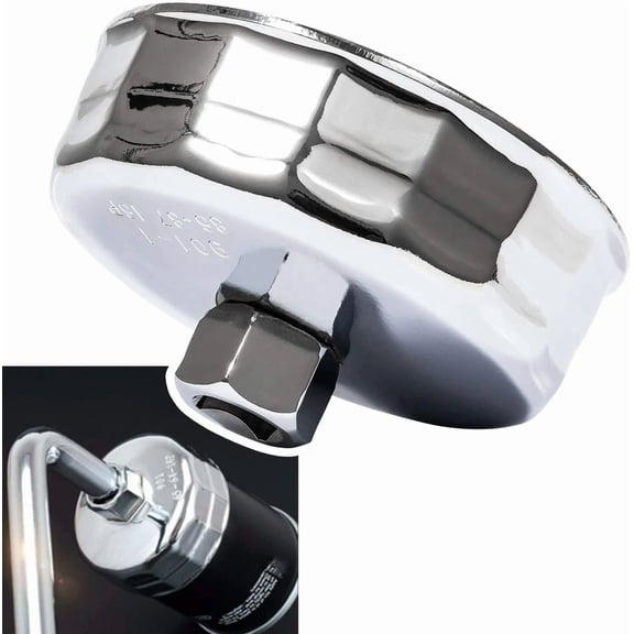 Steel Oil Filter Wrench 86mm 16Flutes Remover Cap Tool for BMW & Volvo
