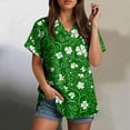 thumbnail image 4 of vigerkar Womens St Patricks Day Shirt 2026 Funny Irish Shamrock Print Shirts (Green, 3XL), 4 of 7