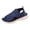 Blue, variant on Womens Slip On Sneaker Sandals with Arch Support Breathable Mesh Walking Sandals Lightweight Wedge Sole Open Toe Shoes Stretchy Knit Upper Comfortable Casual Footwear for Travel Nursing, US Size: 5