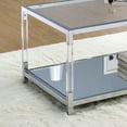 thumbnail image 5 of Furniture of America Ajani Glass Top Coffee Table, Chrome, 5 of 5