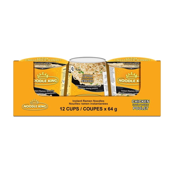 Nouilles Ramen au goût de poulet dans une tasse