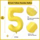 thumbnail image 2 of Globo Yeodong número 5 amarillo de 1 m para fiesta de quinto cumpleaños, 2 of 7