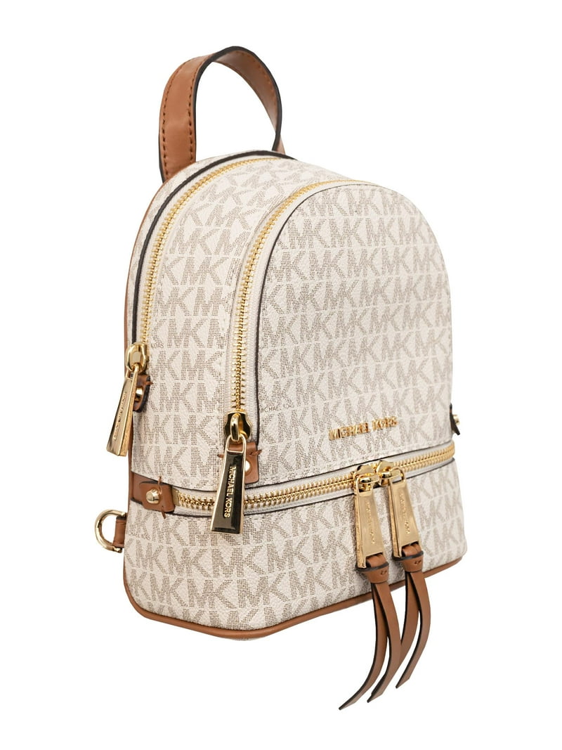 【美品】Michael Kors ゴールド ミニリュック Michael Kors Women's Rhea Mini Logo Backpack - White - Walmart.com