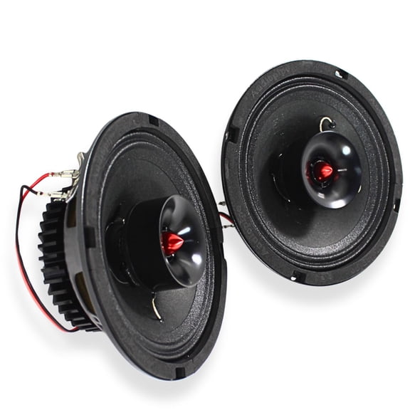 6.5" 100W RMS 4-Ohm NEO Hybrid Coaxial Loudspeaker Pair W/1" Tweeter APMB-CX600