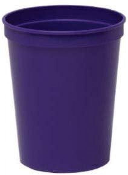 Black Stadium Cups, Pack of 25, Blank 16 oz Plastic Cups