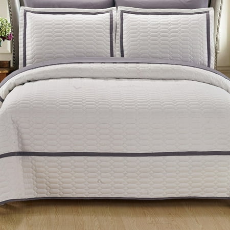 chic home birmingham quilt set whit